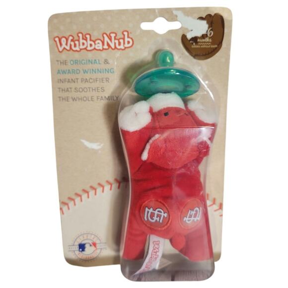WubbaNub Pacifier St Louis Cardinals Plush Animal and Pacifier, 0 to 6 months - Picture 1 of 5